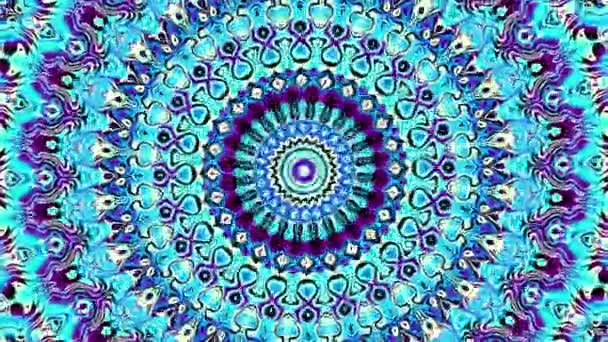 Spinnen Abstracte Magische Cirkel Esoterische Kosmische Mandala Beeldmateriaal Herhalen — Stockvideo