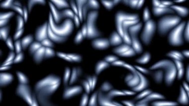 Rastgele dalgalı dokular. Psikedelik animasyon arka planı. Soyut kıvrımlı şekilleri dönüştür. Görüntü döngüsü.