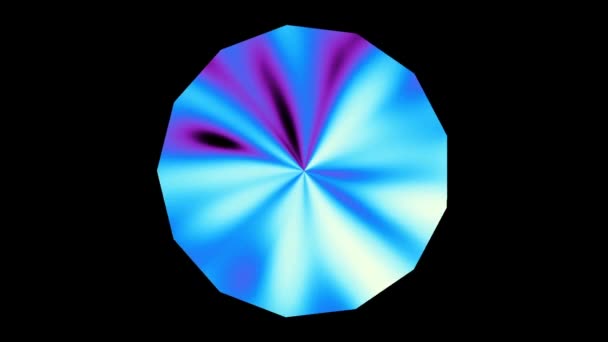 Sich Drehende Abstrakte Magische Kreise Esoterisches Kosmisches Mandala Looping Aufnahmen — Stockvideo