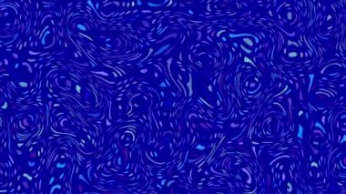 Rastgele dalgalı dokuyu hareket ettiriyorum. Psychedelic fütüristik arka plan. Soyut kavisli şekilleri dönüştürün. Döngü görüntüleri.