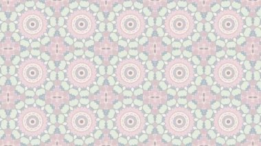 Simetrik mozaik kiremit dönüşüm süs. Art Nouveau tarzında soyut görüntüler. Döngü görüntüleri.