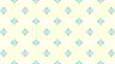 Geometrik şekilleri hareket ettiriyor ve dönüştürün. Simetrik süs deseni. Model değişiyor. Döngü görüntüleri.