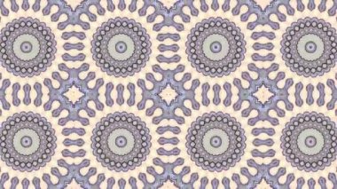 Simetrik mozaik kiremit dönüşüm süs. Art Nouveau tarzında soyut görüntüler. Döngü görüntüleri.