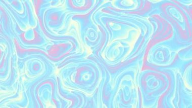 Rastgele dalgalı dokuyu hareket ettiriyorum. Psychedelic fütüristik arka plan. Soyut kavisli şekilleri dönüştürün. Döngü görüntüleri.