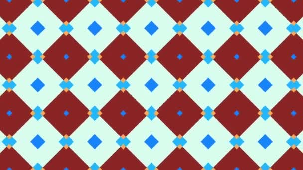 Des formes géométriques mouvantes et transfoemantes. Modèle d'ornement symétrique. Transformer le modèle. Enregistrement en boucle .