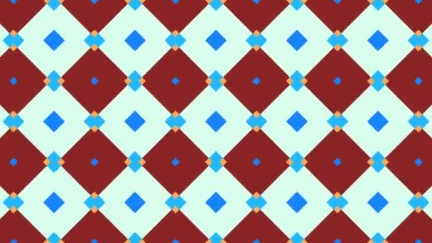 Moving Transfoeming Geometric Shapes Symmetric Ornament Pattern Transforming Pattern Looping — Stock Video