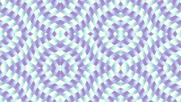 Moving Transfoeming Geometric Shapes Symmetric Ornament Pattern Transforming Pattern Looping — Stock Video