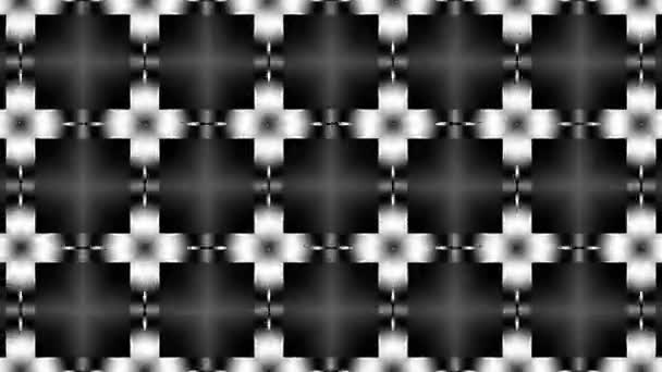 Bewegung Und Transformation Geometrischer Formen Symmetrisches Ornamentmuster Wandlungsmuster Looping Aufnahmen — Stockvideo