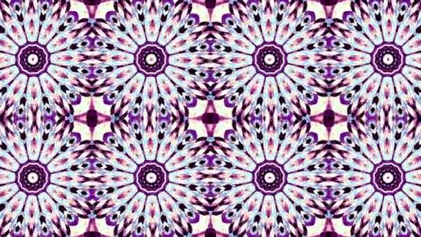Bewegende Getransfossende Geometrische Vormen Symmetrische Ornament Patroon Patroon Transformeren Beeldmateriaal — Stockvideo
