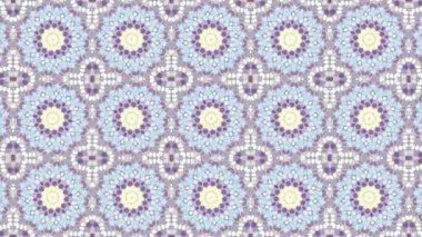 Simetrik mozaik kiremit dönüşüm süs. Art Nouveau tarzında soyut görüntüler. Döngü görüntüleri.