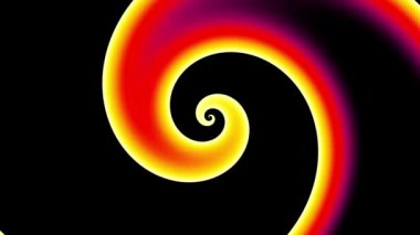 Devamlı dönen fütüristik spiral. Kusursuz döngü görüntüsü. Soyut sarmal.