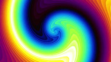 Devamlı dönen fütüristik spiral. Kusursuz döngü görüntüsü. Soyut sarmal.