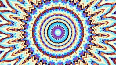 Art Nouvoe tarzında süs vintage mozaik sanat daire dönüştürme. Sorunsuz döngü görüntüleri.