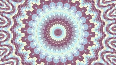 Art Nouvoe tarzında süs vintage mozaik sanat daire dönüştürme. Sorunsuz döngü görüntüleri.