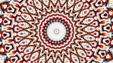 Art Nouvoe tarzında süs vintage mozaik sanat daire dönüştürme. Sorunsuz döngü görüntüleri.