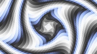 Devamlı dönen fütüristik spiral. Kusursuz döngü görüntüsü. Soyut sarmal.