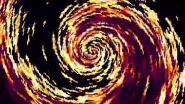 Devamlı dönen fütüristik spiral. Kusursuz döngü görüntüsü. Soyut sarmal.