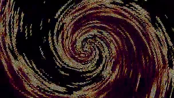 Berakhir Berputar Futuristik Spiral Rekaman Looping Mulus Helix Abstrak — Stok Video