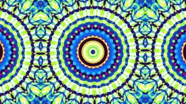 Art Nouvoe tarzında süs vintage mozaik sanat daire dönüştürme. Sorunsuz döngü görüntüleri.