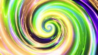 Devamlı dönen fütüristik spiral. Kusursuz döngü görüntüsü. Soyut sarmal.