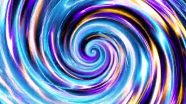 Devamlı dönen fütüristik spiral. Kusursuz döngü görüntüsü. Soyut sarmal.