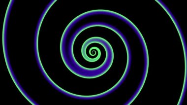 Devamlı dönen fütüristik spiral. Kusursuz döngü görüntüsü. Soyut sarmal.