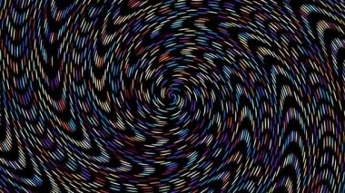Devamlı dönen fütüristik spiral. Kusursuz döngü görüntüsü. Soyut sarmal.