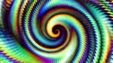Devamlı dönen fütüristik spiral. Kusursuz döngü görüntüsü. Soyut sarmal.