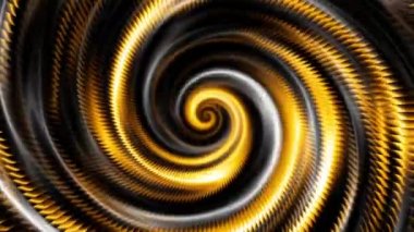 Devamlı dönen fütüristik spiral. Kusursuz döngü görüntüsü. Soyut sarmal.