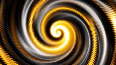 Devamlı dönen fütüristik spiral. Kusursuz döngü görüntüsü. Soyut sarmal.