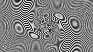Devamlı dönen fütüristik spiral. Kusursuz döngü görüntüsü. Soyut sarmal.