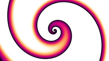 Devamlı dönen fütüristik spiral. Kusursuz döngü görüntüsü. Soyut sarmal.