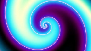 Devamlı dönen fütüristik spiral. Kusursuz döngü görüntüsü. Soyut sarmal.
