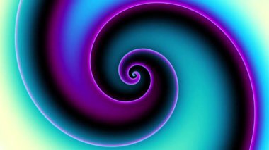 Devamlı dönen fütüristik spiral. Kusursuz döngü görüntüsü. Soyut sarmal.