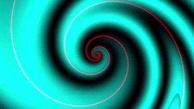 Devamlı dönen fütüristik spiral. Kusursuz döngü görüntüsü. Soyut sarmal.