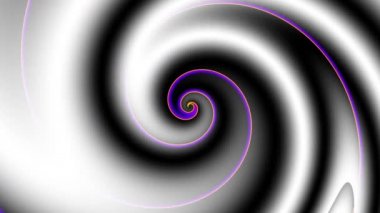 Devamlı dönen fütüristik spiral. Kusursuz döngü görüntüsü. Soyut sarmal.