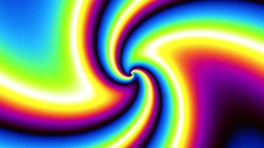 Devamlı dönen fütüristik spiral. Kusursuz döngü görüntüsü. Soyut sarmal.
