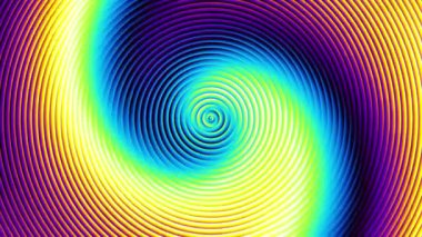 Devamlı dönen fütüristik spiral. Kusursuz döngü görüntüsü. Soyut sarmal.
