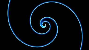 Sonsuz spiral. Kusursuz döngü görüntüsü.