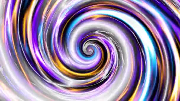 Бесконечная Вращающаяся Футуристическая Спираль Бесшовные Зацикленные Кадры Абстрактная Спираль — стоковое видео