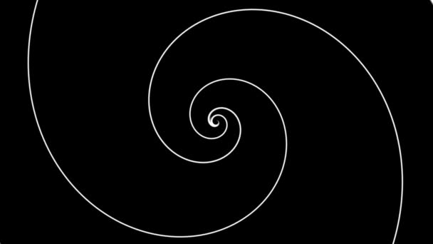 Spirale Futuristica Rotazione Infinita Filmati Loop Senza Soluzione Continuità Elica — Video Stock