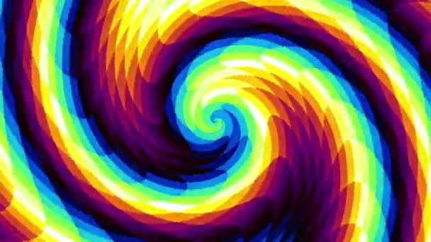 Spirale Futuristica Rotazione Infinita Filmati Loop Senza Soluzione Continuità Elica — Video Stock