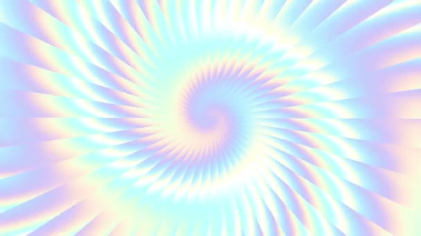 Niekończąca Się Futurystyczna Spirala Płynny Zapętlony Materiał Streszczenie Helisy — Wideo stockowe