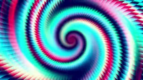 Spirale Futuristica Rotazione Infinita Filmati Loop Senza Soluzione Continuità Elica — Video Stock