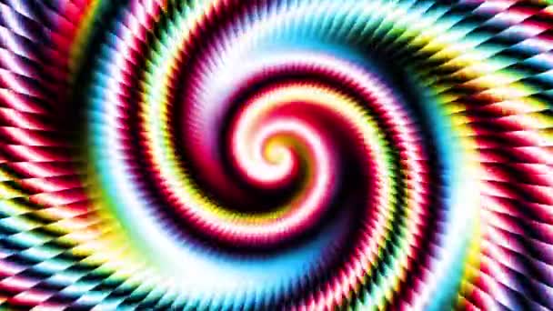 Endlose Spinnerei Futuristische Spirale Nahtlose Looping Aufnahmen Abstrakte Helix — Stockvideo