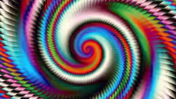 Spirale Futuristica Rotazione Infinita Filmati Loop Senza Soluzione Continuità Elica — Video Stock