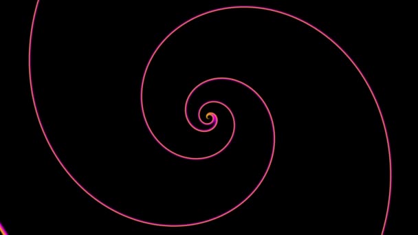 Spirale Futuristica Rotazione Infinita Filmati Loop Senza Soluzione Continuità Elica — Video Stock