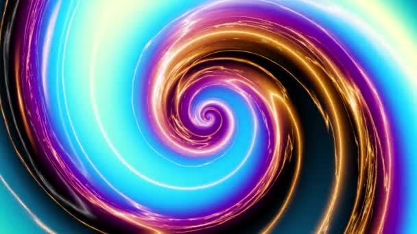 Endlose Spinnerei Futuristische Spirale Nahtlose Looping Aufnahmen Abstrakte Helix — Stockvideo