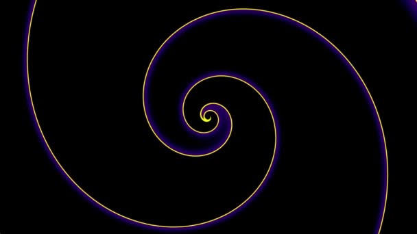 Spirale Futuristica Rotazione Infinita Filmati Loop Senza Soluzione Continuità Elica — Video Stock