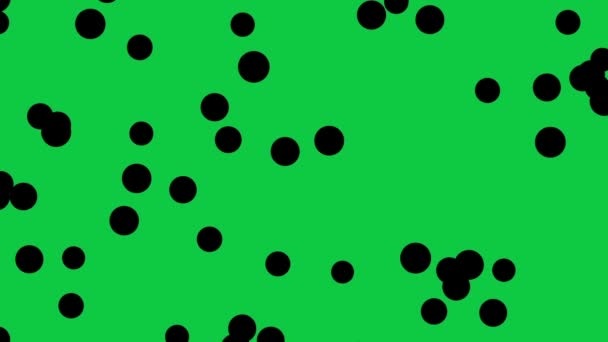 緑色の画面の背景にサイケデリックなアニメーションの背景 抽象的な曲線形状を変換します ループフッテージ — ストック動画